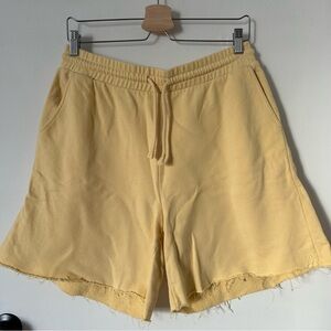 H&M YELLOW COTTON SHORTS SIZE M